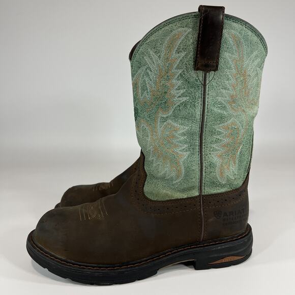 Ariat Tracey Composite Toe Work Waterproof Leather Western Boots Womens sz 8.5 B - Picture 2 of 14